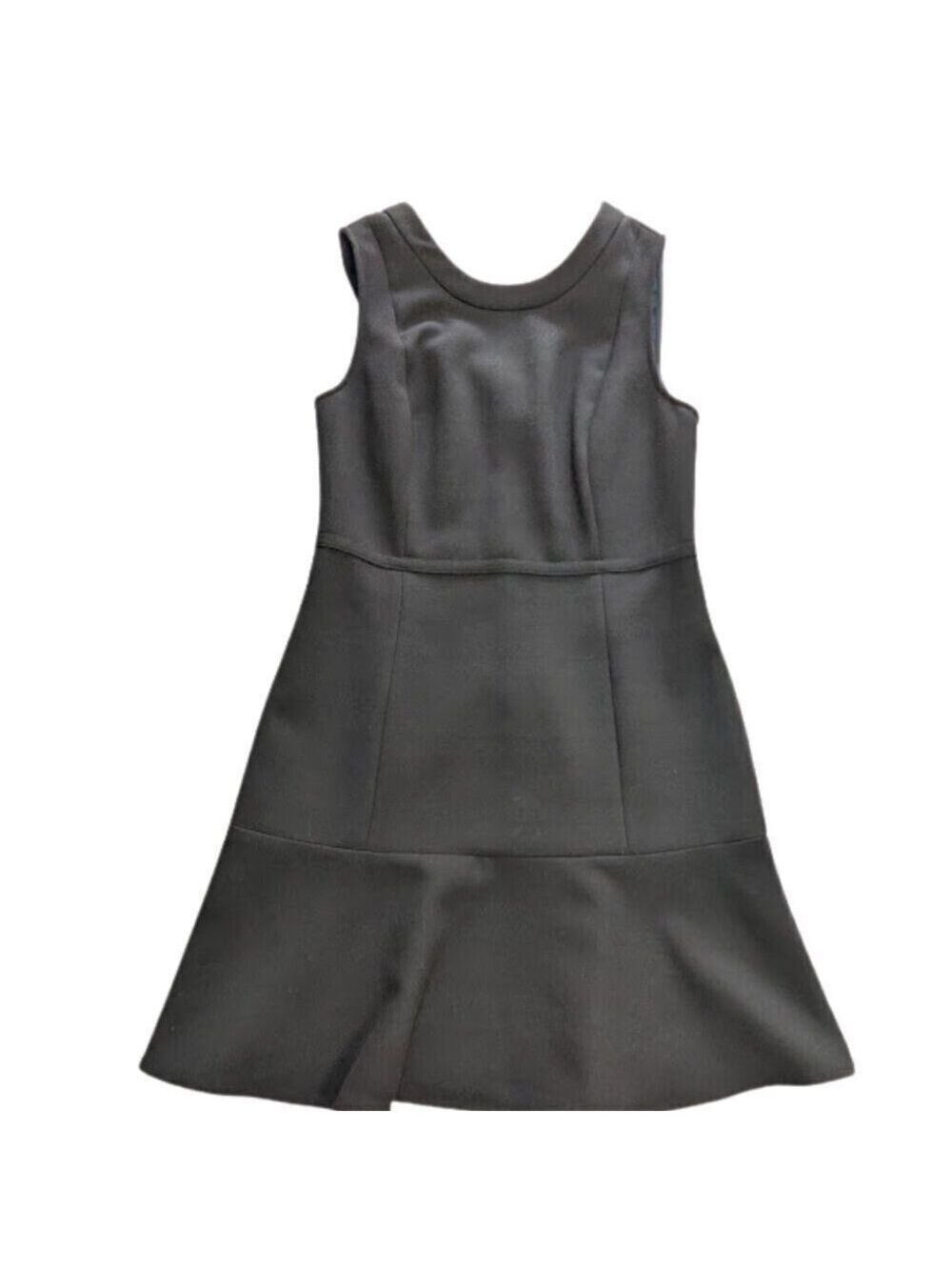 Vineyard Vines Sleeveless Black Fit and Flare Dress Tartan Plaid lining *SZ 6